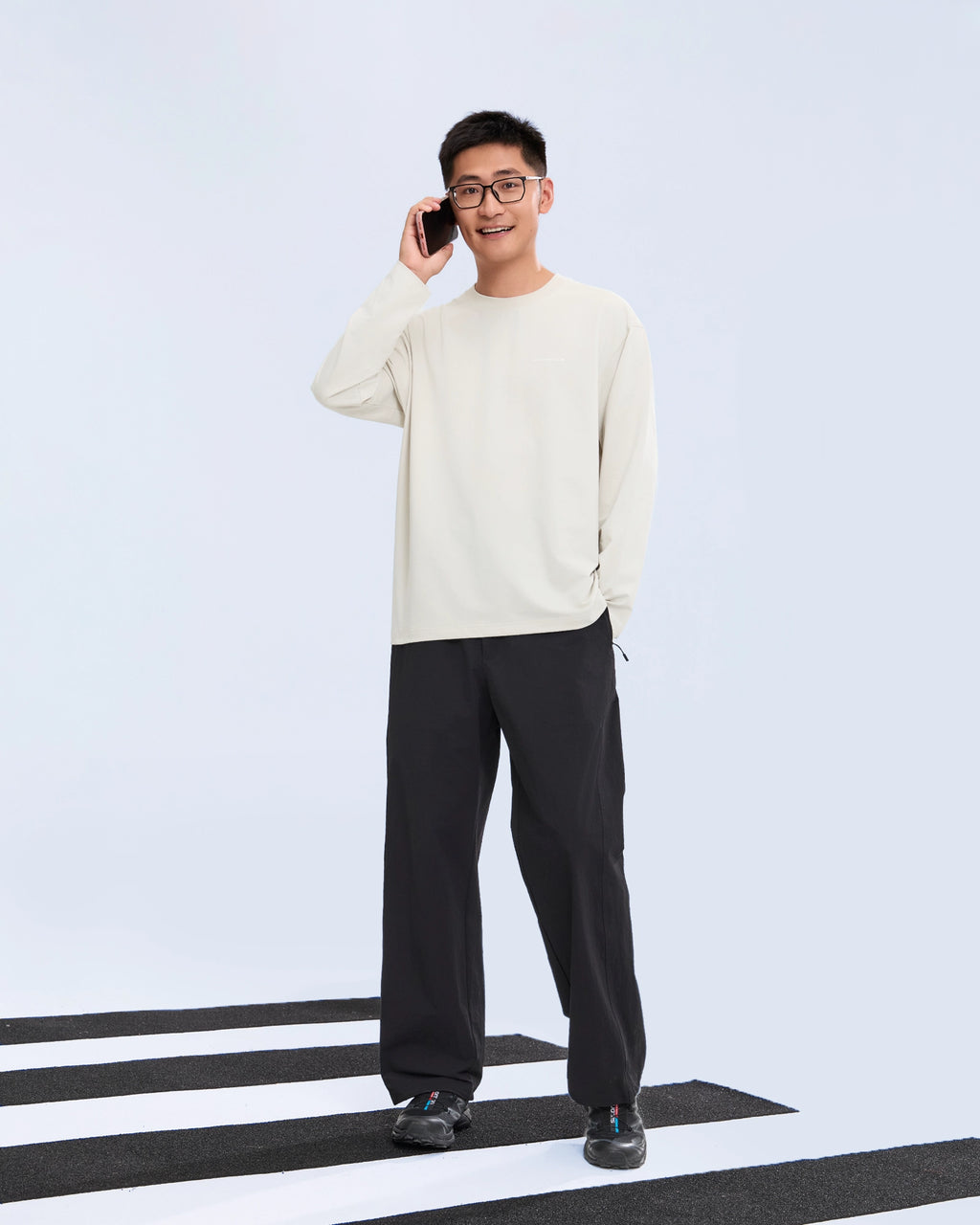 Baju Asas Lengan Panjang Antibakteria | T-Shirt Harian Lembut