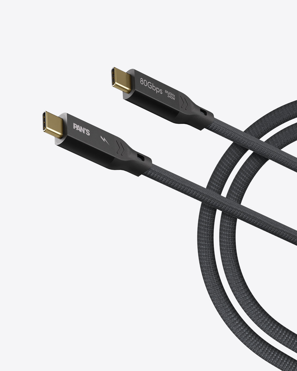 Cable USB-C 2.0 de PAN: Carga ultrarrápida, Pantalla 8K y Transferencia de Datos de Alta Velocidad