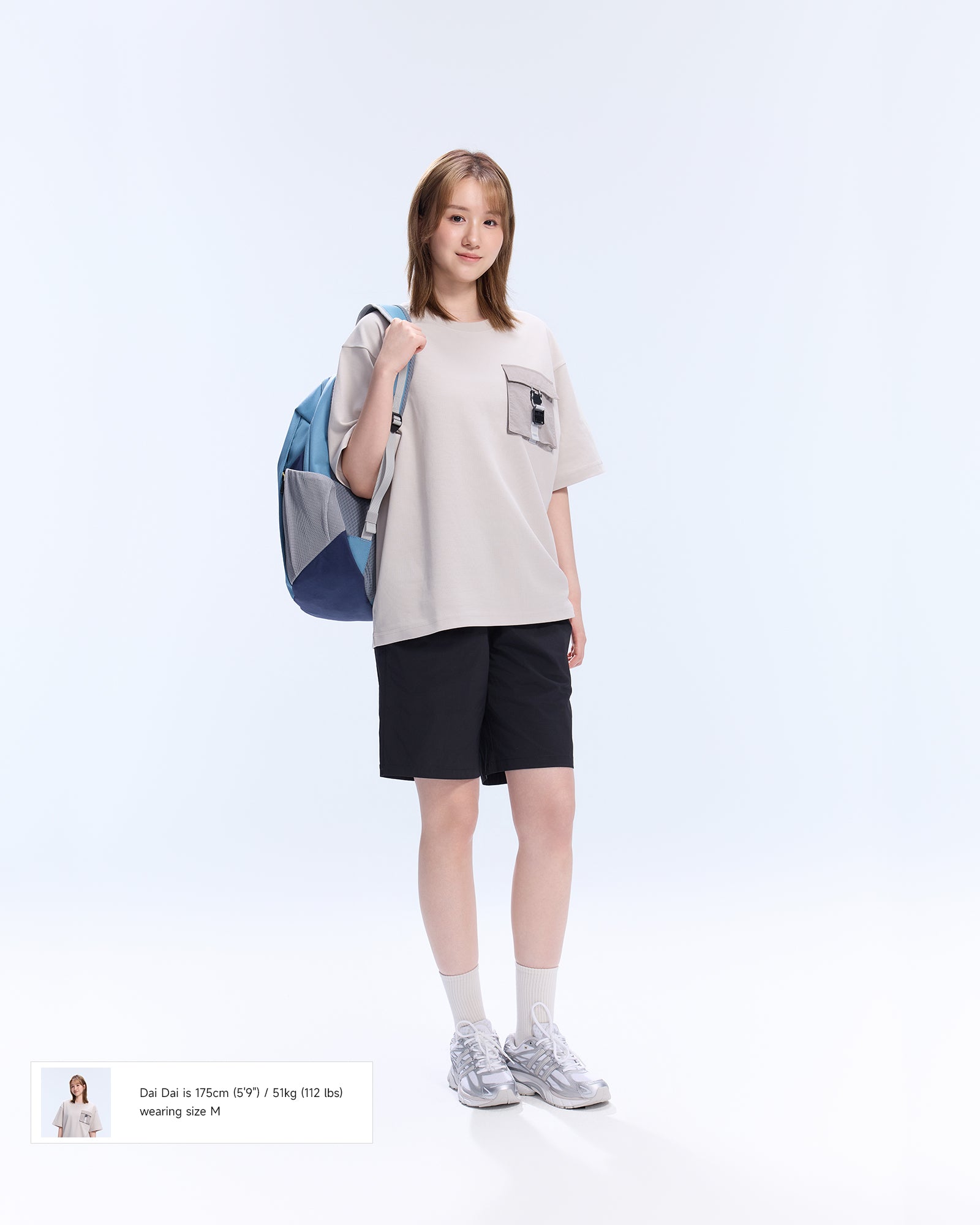 Alltags-T-Shirt mit Workwear-Tasche